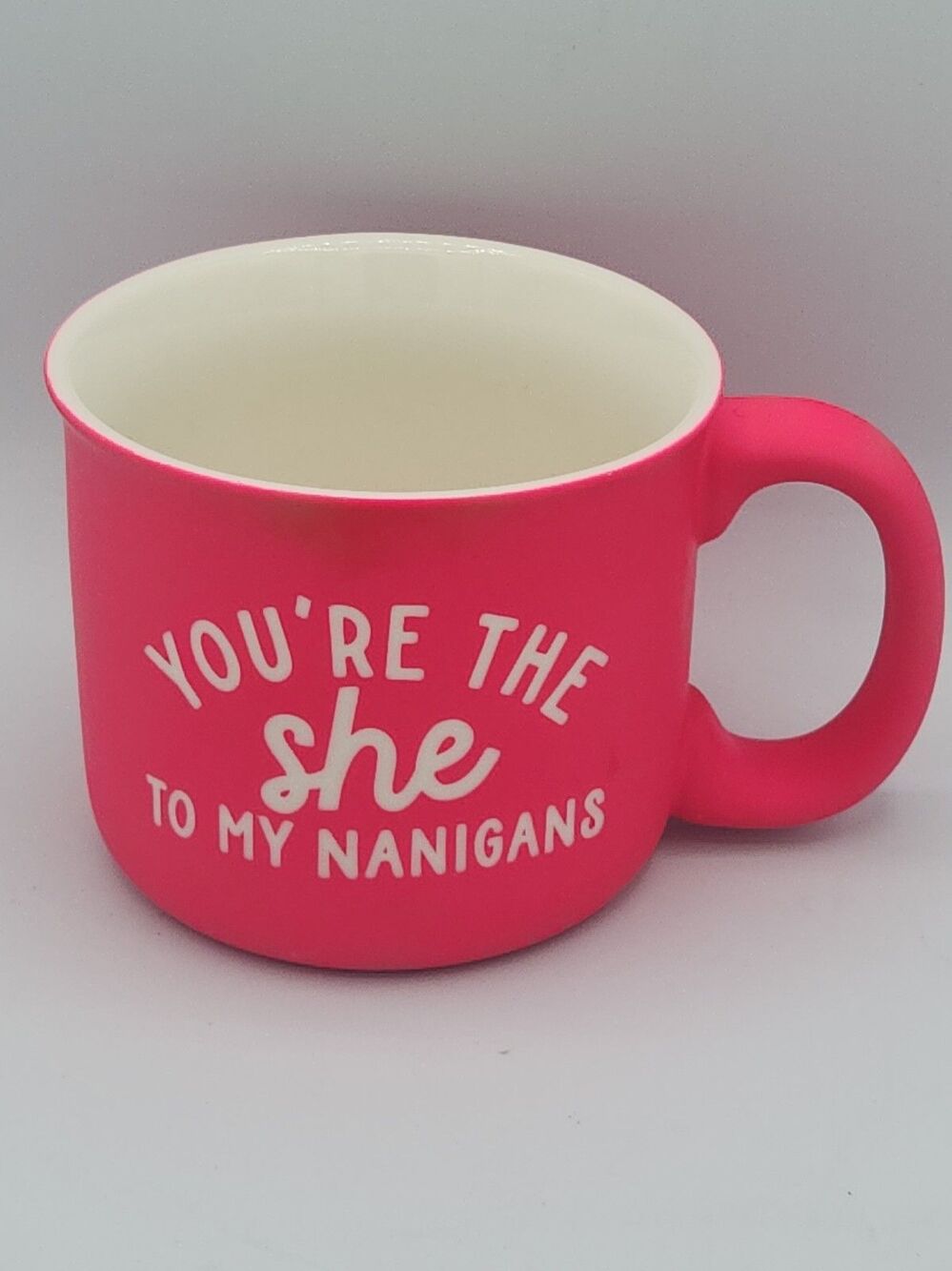 Eccolo “You’re The She To My Nanigans”Mug Neon Pink
